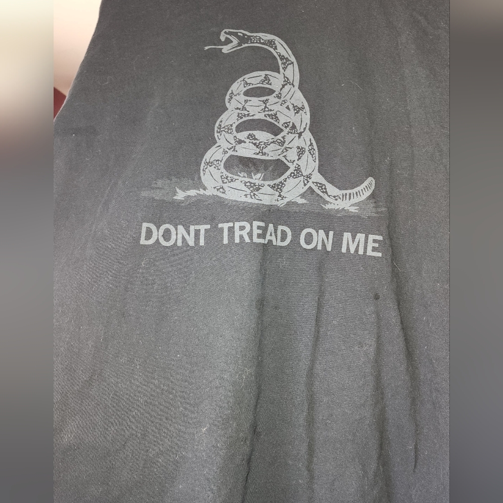 Gadsen flag black on black tshirt
